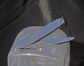 Vintage Stainless Folding Pocket Knife or Peeler