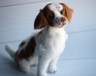 Pet figurines Brittany Spaniel Dog personalized dog gifts for owners pet portrait pet copies plush pet copy pet portrait ornaments dog gifts