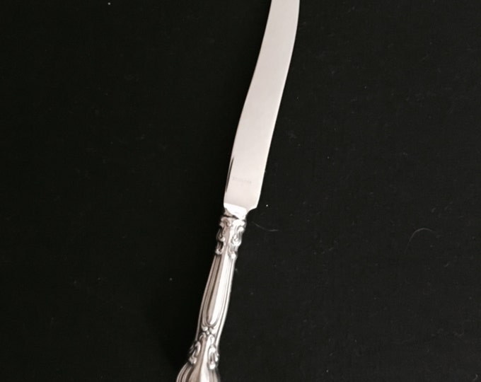 Storewide 25% Off SALE Vintage Gorham Buckingham Sterling Silver #1910 French Blade Dinner Knife Featuring Elegant Inscribed Raised Finish