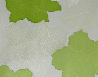 Vintage Japanese Silk Kimono Fabric Foliage