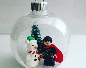 Lego Superman Ornament