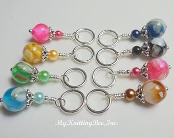 Snag Free Multi-Color Stitch Markers (Set of 8) (E0067)