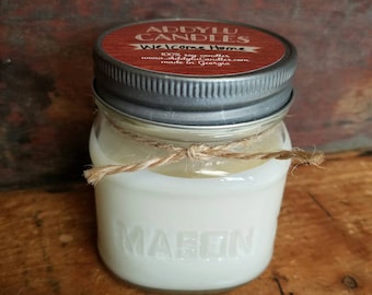 Welcome Home Candle 8oz mason jar soy candle / handmade soy candles