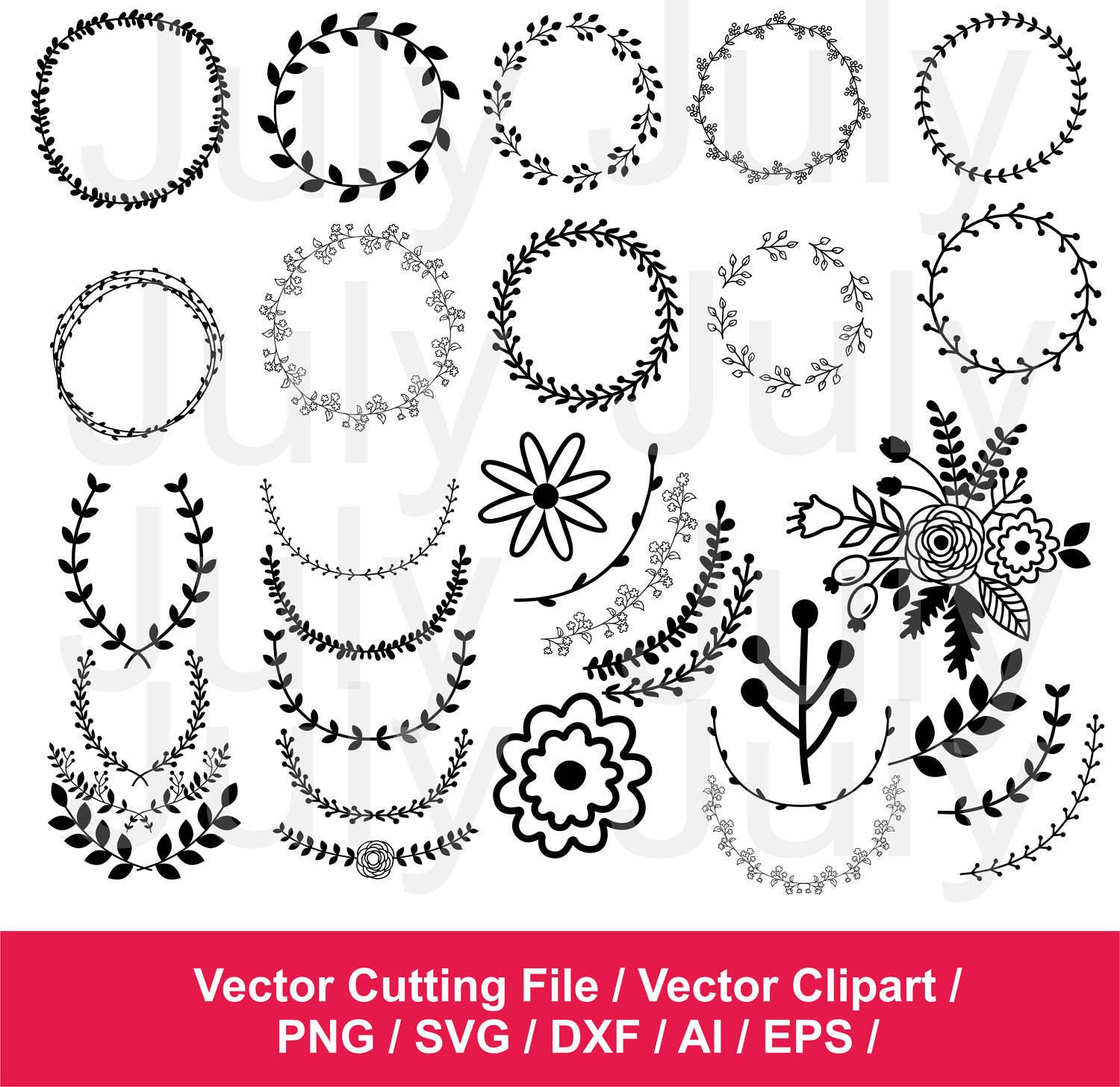 Download Laurel wreath SVG Wreath png Leaf Circle Monogram Frame