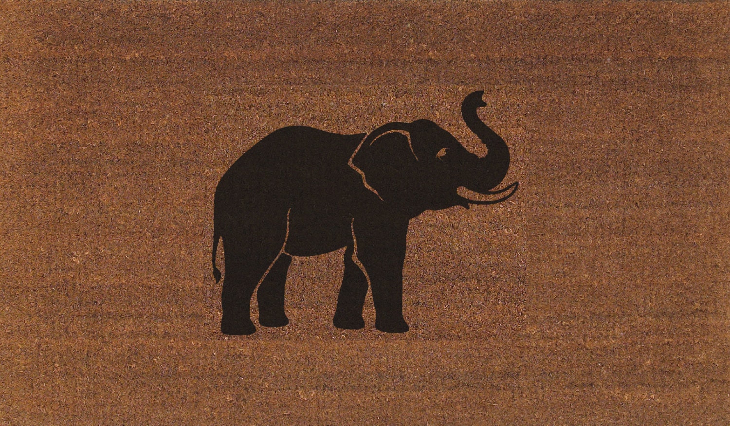 Elephant Door Mat Coir Doormat Rug 2' x 2' 11