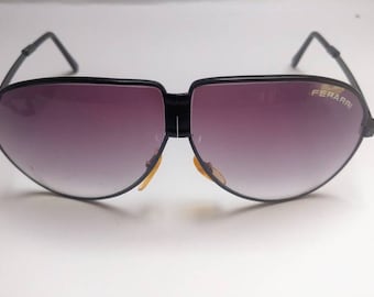 Vintage Ferarri folding sunglasses aviator 80s plum