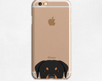 Rottweiler Dog Animal Cute Galaxy S6 Case, Clear Phone Case, Flexible Phone Cover, iPhone 6 Case, Slim Case