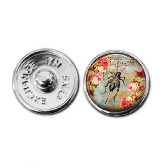 Lucky Cricket Snap Charm Snap Button Lucky Charm Good Luck