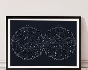 Constellation poster | Etsy