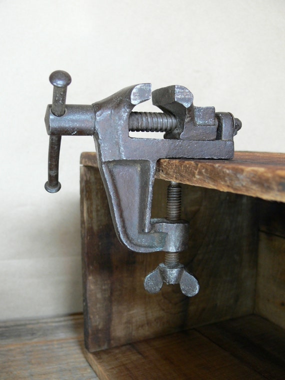 Small Bench Vise Clamp Vise Vintage Antique Small 1 3 8