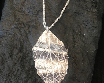 Sterling Silver Necklace Silver Leaf Necklace Silver Necklace Uno de 50 Necklace Style Nature Inspired Botanical Necklace Nature Jewelry