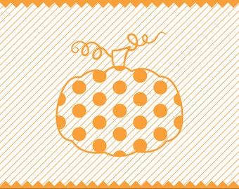 NEW! Polka Dot Pumpkin Svg file, Polka Dot Pumpkin for Vinyl Cutters, Fall SVG, Halloween SVG, Highest Quality Instant Download Etsy Store