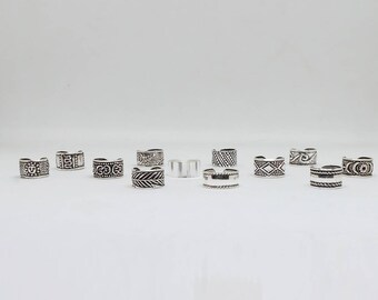 Tiny earcuffs 12 styles , classic cuffs , Sterling silver ear cuffs , boho jewelry ear cuffs , no pierce earrings