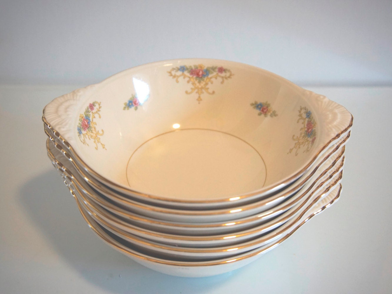 Wedding China Eggshell Nautilus China Vintage Dinnerware