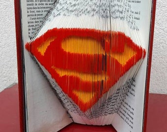 Superman - Folded book colorized