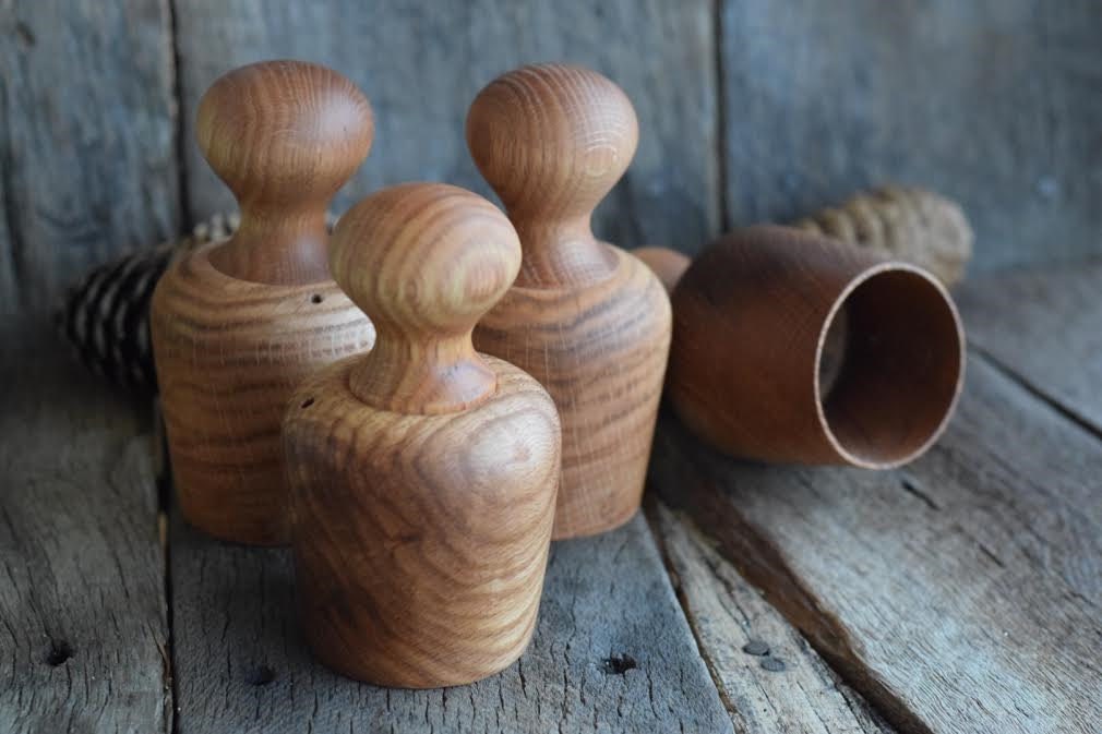 Rustic Wooden Biscuit Cutter MADE TO ORDER Red Oak wood