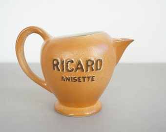 Pichet Ricard, pot à eau, accessoire de bar, objet publicitaire, French vintage