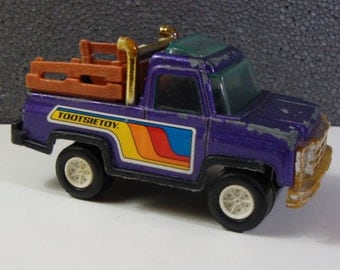 Tootisetoy 4X4 Truck Vintage Purple Tootsie Toy Pick Up Truck
