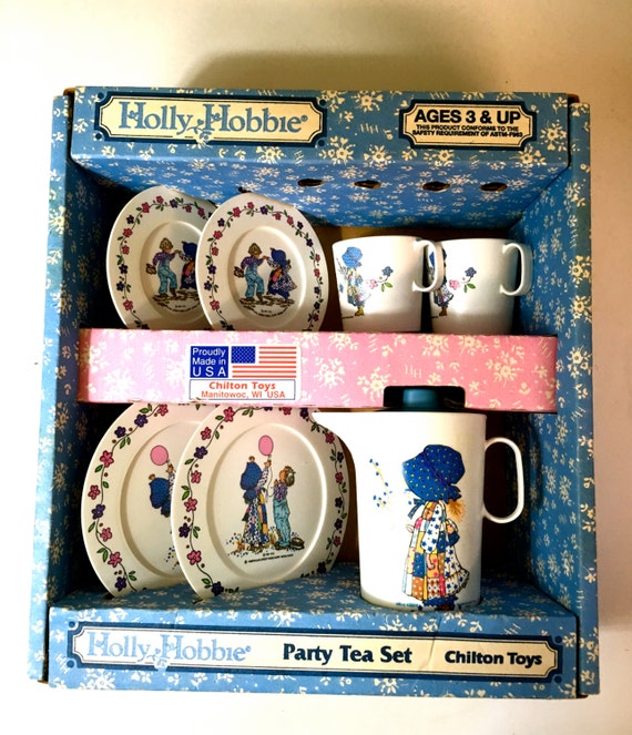 holly hobbie china tea set