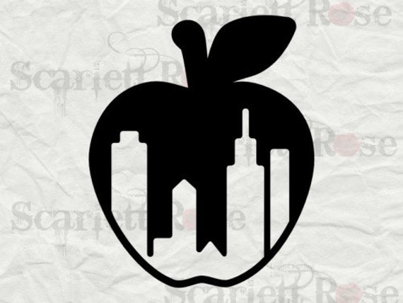 Download New York City NYC Big Apple Skyline SVG cutting file clipart