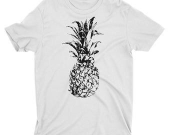 Pineapple Shirt Pineapple Print Shirt on Chest Pineapple
