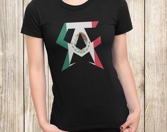 SAUL CANELO ALVAREZ Boxing Women T-Shirt Black Mexico Flag