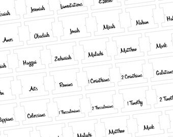 Printable DIY Blank Topical Bible Tabs by JournalingHeaven on Etsy