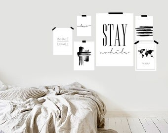Gallery Wall Set gallery wall set of 6 prints modern nursery wall art Gallery Wall Set gallery wall set of 6 prints modern nursery wall art
