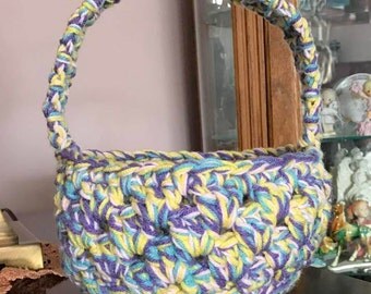 Easter Basket (Hand Crocheted)