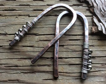 8g forged copper plugs,8g plugs,Forged copper plugs,Bohemian plugs,rustic plugs,primitive plugs,copper plugs,U earrings,open hoops,wire wrap
