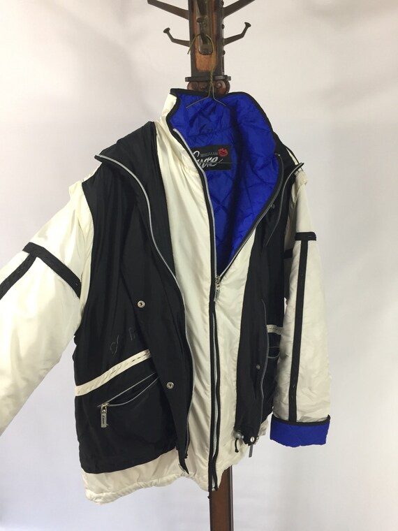Vintage Racing Jacket 80's Michael Jackson Style Cuore X