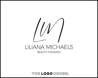 Modern Initials Logo, Simple Photography Logo, Elegant Initials Logo, Hand Lettered Logo, Simple Photography Logo, Watermark Logo Design