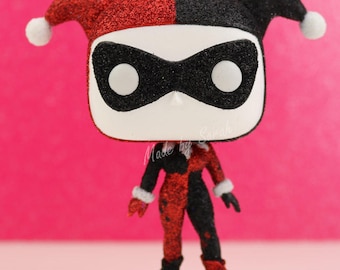 Custom Glitter Harley Quinn Funko Pop! Batman Animated Series Figure Sparkle