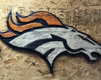 Broncos Wall Art broncos logo | etsy Broncos Wall Art broncos logo | etsy