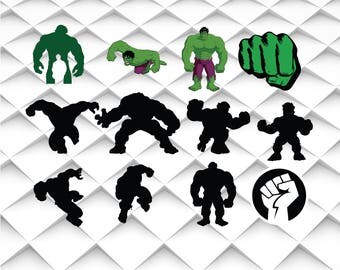 HULK svg,jpg,eps,ai format for Design/Print/Silhouette Cameo/Cricut and Many More