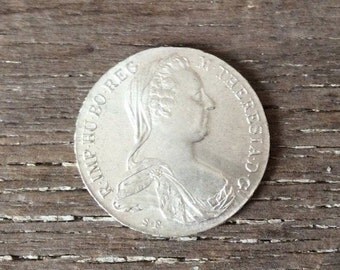 Solid Silver 1780 Maria Theresa Thaler / Autrian Empire / Coin