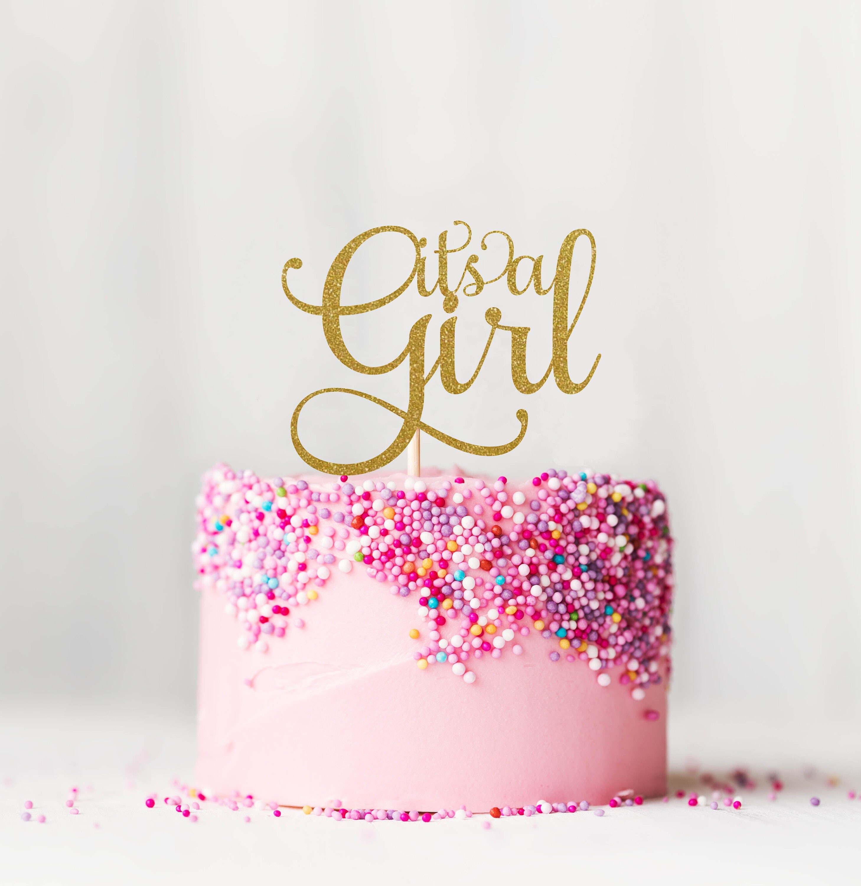 Baby Girl Cake Topper Etsy Baby Girl Cake Topper Etsy