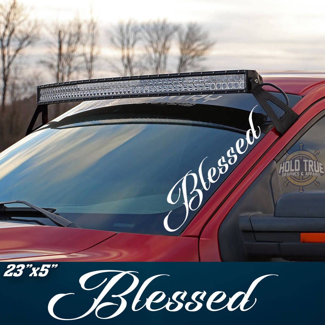 Blessed Window Decal Sticker Turbo Diesel Powerstroke