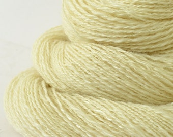 Handspun Yarn - Silk and Cashmere Yarn - Luxury Yarn - 1.6oz, 200yd, 19WPI, Lace