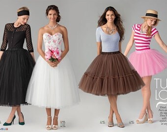 Misses' Tulle Skirts - Simplicity 1427 / S0521 - Tulle Skirts in 3 Lengths - Sizes: 4 -6 -8 -10 -12 or 14 -16 -18 -20 -22