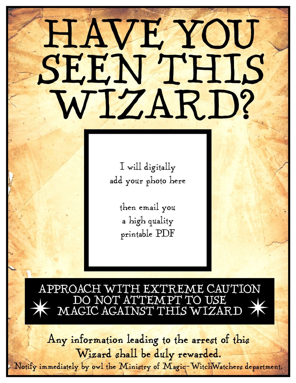Have You Seen This Wizard 8 1 2 X 11 Inch Digital PDF