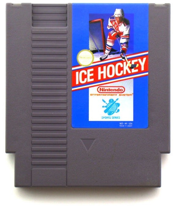 Vintage Nintendo NES Ice Hockey Video Game 1988 Sports