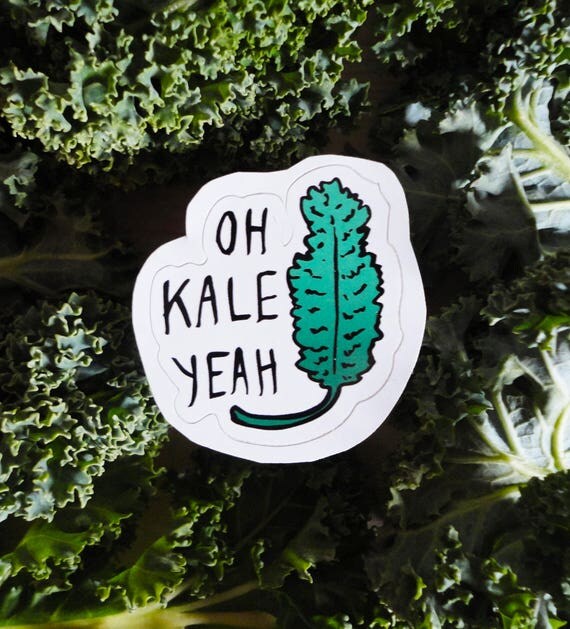 Veggie Sticker oh kale yeah green plantbased