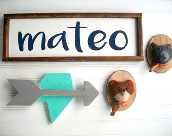 Custom Baby Name Sign . Baby Boy . Nursery Name Sign . Name Sign . Newborn Name Sign . Personalized Baby Shower Gift . Big Boy Room