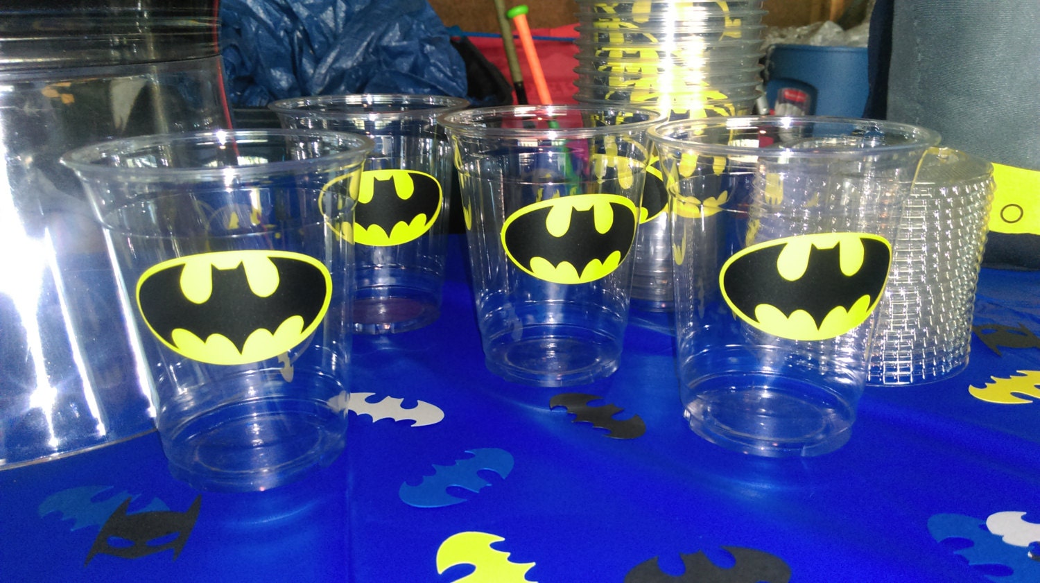 Batman Plastic Cups Batman Vinyl Decals 12 Bat Girl Plastic