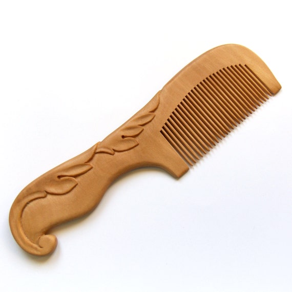 Wooden Hair Comb Decorative Combs Ornamental Hair Comb Wood