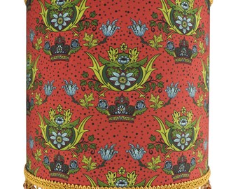 William Morris Inspired Modern Vintage Beaded Lamp Shade or Ceiling Lampshade - Unique Home Decor