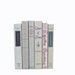 Silver Grey Books, Decorative Books, Antique Book Set, Wedding Centerpiece, Old Book Decor, Grey Book Decor, Book Collection, Light Gray