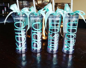 Personalized Tumbler,1 Bridesmaid Gift, Gift, Team Gift, Monogram Tumbler, Personalized Tumbler Personalized Cup, personalized water bottle