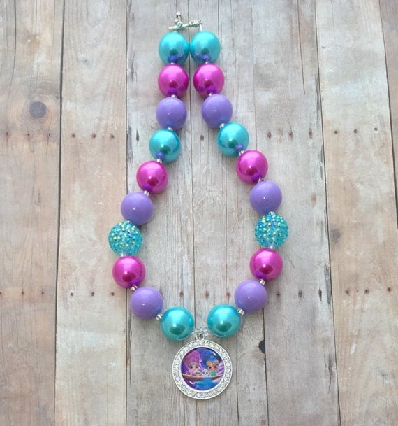 Shimmer and Shine Chunky Necklace Shimmer Shine Inspired